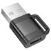 Перехідник HOCO UA31D USB2.0(M) => Type-C(F), Black, Box