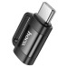 Перехідник HOCO UA31E Type-C(M) => Type-C(F), Black, Box