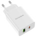 СЗУ BOROFONE BA56A, PD20W+Q3.0, 1xUSB-A+1xUSB-C, 20W, White, Box