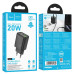 СЗУ HOCO N61 110-240V, PD20W+Q3.0,USB+Type-C, Black, Blister