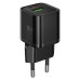 СЗУ HOCO N65 110-240V, PD20W+Q3.0,USB+Type-C, Black, Blister