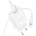 Набір СЗУ BOROFONE BA82A + Lighting кабель, PD25W, USB-C, кабель 1м, White, Box
