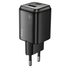 СЗУ HOCO N53 110-240V, PD30W+Q3.0, USB+Type-C, Black, Box