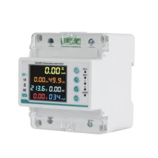 Багатофункціональне реле однофазне YRO YRVP-3Wifi V/A Protector with meter,2P 100A AC220 однофазний (з комунікацією) на DIN-рейку, 220V, 100A, LCD