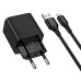 Набір СЗУ 110-240V HOCO CS81A+ кабель Micro, 1xUSB, 3A, 18W, QC3.0, кабель 1м, Black, Blister