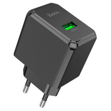 СЗУ 110-240V HOCO CS12A 1xUSB, 18W, Black, Blister
