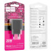 СЗУ 110-240V HOCO CS13A 1xUSB-C, PD20W, Black, Blister