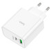 СЗУ HOCO C113A 110-240V, PD65W+Q3.0, USB+Type-C, White, Box