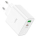 СЗУ HOCO C113A 110-240V, PD65W+Q3.0, USB+Type-C, White, Box