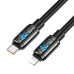 Кабель Hoco U143, Type-C-Lighting, 27W, довжина 1.2м, Black, BOX
