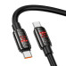 Кабель Hoco U143, Type-C-Type-C, 27W, довжина 1.2м, Black, BOX