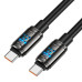 Кабель Hoco U143, Type-C-Type-C, 27W, довжина 1.2м, Black, BOX