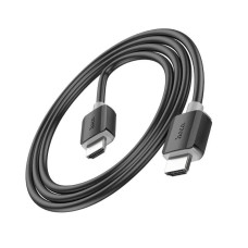 Кабель HOCO HDMI-HDMI 4Kx2K Ultra HD, 1m, v2,0, круглий Black, конектор Black, Blister