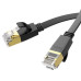 Патч-корд литий HOCO US07, FTP, RJ45, Cat.6, 1,0m, чорний