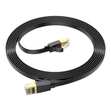 Патч-корд литий HOCO US07, FTP, RJ45, Cat.6, 3,0m, чорний