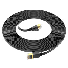Патч-корд литий HOCO US07, FTP, RJ45, Cat.6, 10m, чорний