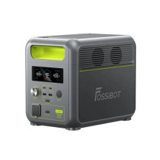 Портативна зарядна станція FOSSiBOT F1200, 1200W/1024Wh LiFePO₄, MPPT 200W max, CarPort-12V-10A, 2xAC230V, 2xUSB-A-18W, 2xUSB-C-100W, Wi-Fi, 2 мм, 11,5 кг