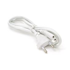 Кабель живлення 1.2m, 0.5mm, PC-184/2 CEE7/16-C7 2 pin (для побутової техніки), White, OEM Q500