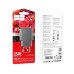 СЗУ 110-240V HOCO CS24A USB-C+USB, 25W, Black, Box