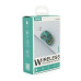 Миша бездротова JEDEL WD141T-G, 1200, 2.4 GHz+Bluetooth 5.0, 3.7V 300mAh, Type-C заряджання. 109x60x32 мм. 69 р. Transparent-Green, Box