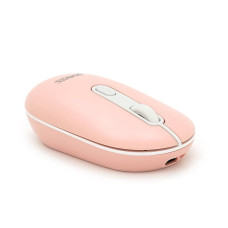 Миша бездротова JEDEL WD133, 800/1200/1600DPI, 2.4 GHz+Bluetooth 5.0, 3.7V 400mAh, Type-C заряджання. 105x60x34 мм. Pink. Box