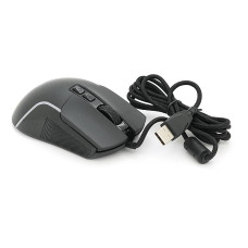 Миша провідна JEDEL GM109, 7 кнопок, 800/1600/2400/4800/6000/12400DPI, кабель 1,35 м. RGB підсвічування. Black. Box