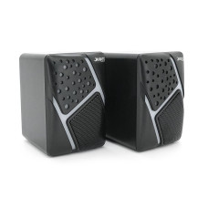 Колонки 2.0 JEDEL S-527 USB+3.5mm, 2x3W, 120Hz-20KHz, з LED підсвічуванням, 65х80х100 мм, Black, BOX