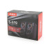 Колонки 2.0 JEDEL S-570 USB+3.5mm+Bluetooth, 2x3W, 30Hz-16KHz, з LED підсвічуванням, 180х95х90 мм, Black, BOX