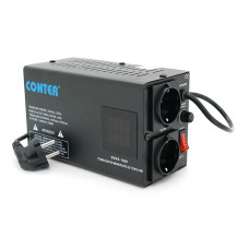 Стабілізатор напруги релейний Conter SVRS-1000VA/750W однофазний, напольного монтажу, LED дисплей, DC150-270V, AC230±8%, 2Shuko, Q6