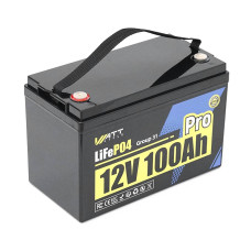 Аккумуляторная батарея WattCycle LiFePO4 WT12V100AH110PRO Bluetooth 12,8V 100Ah, 1,28kWh, BMS110A@4S, 5000-15000 cycles, IP66, 332x172x218,11.8kg, Q2