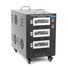 Стабілізатор напруги Conter MSER-30KVA/24KW- 400V-V2 трифазний, сервопривід, монтажу підлоги, LED дисплей, діапазон 225-450V, AC400±3%, колодка, 302x542x415 mm, 58kg