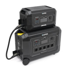 Портативний джерело живлення OUPES S3+S2, LiFePO4, 3600W, PEAK 7000W, 5120Wh, 3500 циклів, MPPT 2100 Вт, 5xAC190-250 В 16 А, 4xUSB-A -18 Вт, 2xUSB-C - 100 Вт, Anderson 12 В 30 А, IP21, 642*305*438 мм, 37,8 кг
