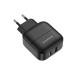 СЗУ BOROFONE BA46A, 1xUSB-А+1xUSB-C, 18W+QC3.0, Black, Blister