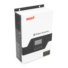 Гiбрiдний ДБЖMUST PV18-1012VPM, 1000W, 12V, ток заряда 10-20A, 170-280V, MPPT (60А, 105 Vdc), 225*355*92 мм, 5.5 кг
