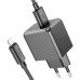Набір СЗУ HOCO CS11A+ кабель Lighting, 1xUSB, 2.1A, кабель 1м, Black, Blister