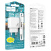 Набір СЗУ HOCO CS53A+ кабель Туре-С/Lighting, 1xUSB-C, PD25W, White, Box