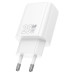 Набір СЗУ HOCO N61 + Type-C/Type-C кабель, 1xUSB+1xUSB-C, PD20W+QC3.0, кабель 1м, White, Box