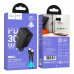 Набір СЗУ HOCO N70 + Type-C/Lighting кабель, 1xUSB+1xUSB-C, PD30W+QC3.0, кабель 1м, Black, Box