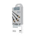 Кабель HOCO X26 USB-1 3 in 1 Micro/Iphone/Type-C, 2A, довжина 1м, Black/Gold, Box
