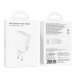 СЗУ 110-240V HOCO C162A 1xUSB-C, PD40W, White, Blister