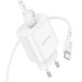 Набір BOROFONE BA82A СЗУ USB-C+ кабель Type-C, PD25W, 1м, White, Box