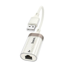 Контролер HOCO UA41 USB 2.0 to Ethernet - Мережевий адаптер 10/100Mbps, White, BOX
