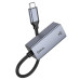 Контролер HOCO UA37 Type-C to Ethernet - Мережевий адаптер 10/100/1000Mbps з дротом, Black, Blister Q100