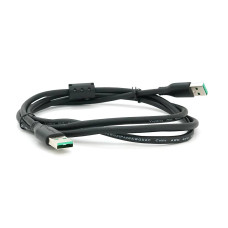 Кабель VEGGIEG UA-1.5, USB 2.0 AM/AM, 1.5m, 1 ферит, Black
