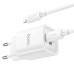 Набір СЗУ HOCO C149A + Type-C/Lighting кабель, 1xUSB+1xUSB-C, PD30W+QC3.0, кабель 1м, White, Box
