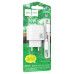 Набір СЗУ HOCO CS55A + Type-C/Lighting кабель, 1xUSB+1xUSB-C, PD30W+QC3.0, кабель 1м, White, Box