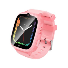 Дитячий смарт годинник Hoco Y106, 4G, GPS, Wi-Fi, HD камера, 1.83" HD-дисплей, дзвінки, відеодзвінки, голосові повідомлення, Pink, Box